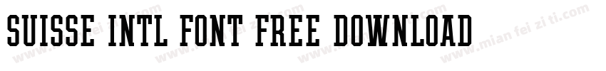 suisse intl font free download字体转换
